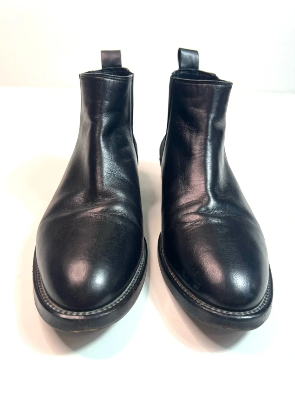 Jenni Kayne Black Leather Chelsea Boots Size 37.5 - US 7.5